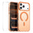 ENKAY HAT PRINCE For iPhone 17 Pro Max Magnetic Case with 9H Screen Protector Clear PC Phone Cover - Orange - 1