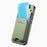 For iPhone 17 Pro Max Case Cloth Texture Leather + PC + TPU Phone Cover with Card Holder Kickstand - Green - 3