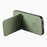 For iPhone 17 Pro Max Case Cloth Texture Leather + PC + TPU Phone Cover with Card Holder Kickstand - Green - 4