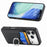 For iPhone 17 Pro Max Case Card Slots Ring Holder Kickstand Phone Cover - Black - 2