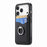 For iPhone 17 Pro Max Case Card Slots Ring Holder Kickstand Phone Cover - Black - 3