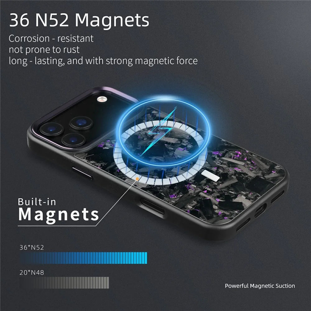 For iPhone 17 Pro Max Magnetic Case Large Texture Aramid Fiber + TPU Phone Cover with Metal Lens Frame - Red Lens Frame + Red - 5