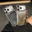 For iPhone 17 Pro Case Dynamic Liquid Glitter Soft TPU Hard PC Back Phone Cover - Black + Silver - 3