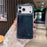 For iPhone 17 Pro Case Dual-Color Flowing Liquid Glitter TPU + PC Phone Cover - Black Blue - 1