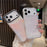 For iPhone 17 Pro Case Dual-Color Flowing Liquid Glitter TPU + PC Phone Cover - Black Blue - 3
