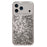 For iPhone 17 Pro Case Bling Rhinestone Quicksand TPU + PC Protective Cover - Silver - 1