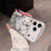 For iPhone 17 Pro Case Bling Rhinestone Quicksand TPU + PC Protective Cover - Silver - 3