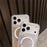 For iPhone 17 Pro Max Case Compatible with MagSafe Flowing Quicksands Sparkle PC + TPU Phone Cover - Golden Polka Dots - 7