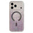 For iPhone 17 Pro Case Compatible with MagSafe Quicksand Beads PC + TPU Phone Cover - Purple - 1