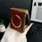 For Samsung Galaxy Z Flip7 5G Magnetic Case Leather + PC Electroplated Folding Phone Cover - Wine Red - 4