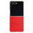 For Samsung Galaxy Z Flip7 5G Case Crocodile Texture PU Leather + PC Protective Phone Cover - Red - 1