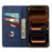 For iPhone 17 Pro Case PU Leather Shockproof Protection Wallet Phone Cover - Blue - 2