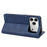 For iPhone 17 Pro Max Case PU Leather Shockproof Protection Wallet Phone Cover - Blue - 4