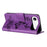 For iPhone Air Case Butterflies Flower Leather Wallet Flip Phone Cover - Purple - 4