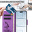 For iPhone Air Case Butterflies Flower Leather Wallet Flip Phone Cover - Purple - 5