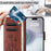 For iPhone 17 Case Imprinted Mini Butterfly Leather Wallet Phone Cover - Brown - 5