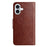 For iPhone 17 Case Imprinted Mini Butterfly Leather Wallet Phone Cover - Brown - 7