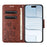 For iPhone Air Case Imprinted Mini Butterfly Leather Wallet Phone Cover - Brown - 2