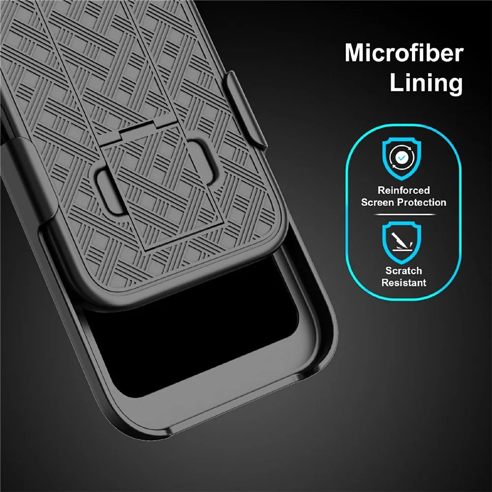 For iPhone 17 Case PC + TPU Sliding Screen Cover Kickstand Phone Shell with Clip - 6