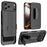 For iPhone 17 Pro Case PC + TPU Sliding Screen Cover Kickstand Phone Shell with Clip - 1