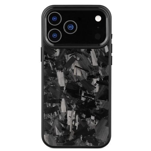 For iPhone 17 Pro Magnetic Case Large Texture Aramid Fiber + TPU Phone Cover with Metal Lens Frame - Black Lens Frame + Black - 1