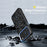 For iPhone 17 Pro Case Forged Texture Aramid Fiber + TPU Phone Cover with Black Lens Frame - Black - 6