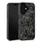 For iPhone 17 Case Forged Texture Aramid Fiber + TPU Phone Cover with Black Lens Frame - Black - 1