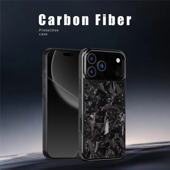 For iPhone 17 Pro Max Magnetic Case Large Texture Aramid Fiber + TPU Phone Cover - Red - 4