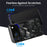 For iPhone 17 Pro Magnetic Case Large Texture Aramid Fiber + TPU Phone Cover - Black - 6