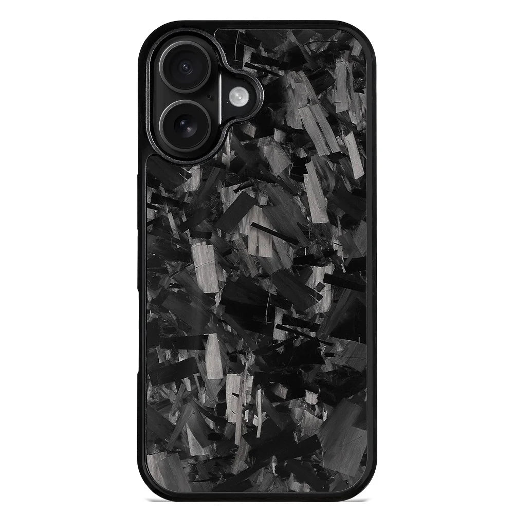 For iPhone 17 Magnetic Case Large Texture Aramid Fiber + TPU Phone Cover - Black - 1