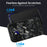For iPhone 17 Magnetic Case Large Texture Aramid Fiber + TPU Phone Cover - Black - 6