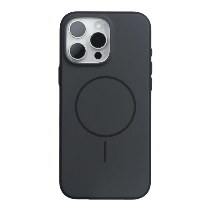 For iPhone 17 Pro Max Case Compatible with MagSafe Matte Skin Feel TPU + PC Phone Cover - Black - 1