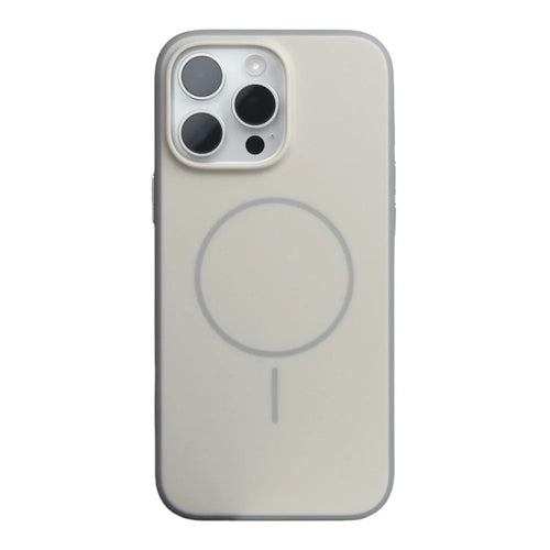 For iPhone 17 Pro Case Compatible with MagSafe Matte Skin Feel TPU + PC Phone Cover - White - 1