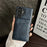 For Samsung Galaxy S25 Ultra Case Detachable Card Holder Kickstand Leather Back Phone Cover Magnetic Case - Navy Blue - 2