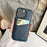 For iPhone 16 Pro Case Detachable Card Holder Kickstand Leather Back Phone Cover Compatible with MagSafe - Wine Red - 5