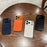 For iPhone 17 Pro Max Case Large Window Crocodile Texture Leather + TPU Phone Cover with PC Lens Film - Orange - 7