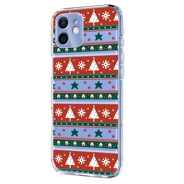For iPhone 11 Case Christmas Themed Pattern Printing TPU Phone Back Cover - Christmas Ribbons - 2