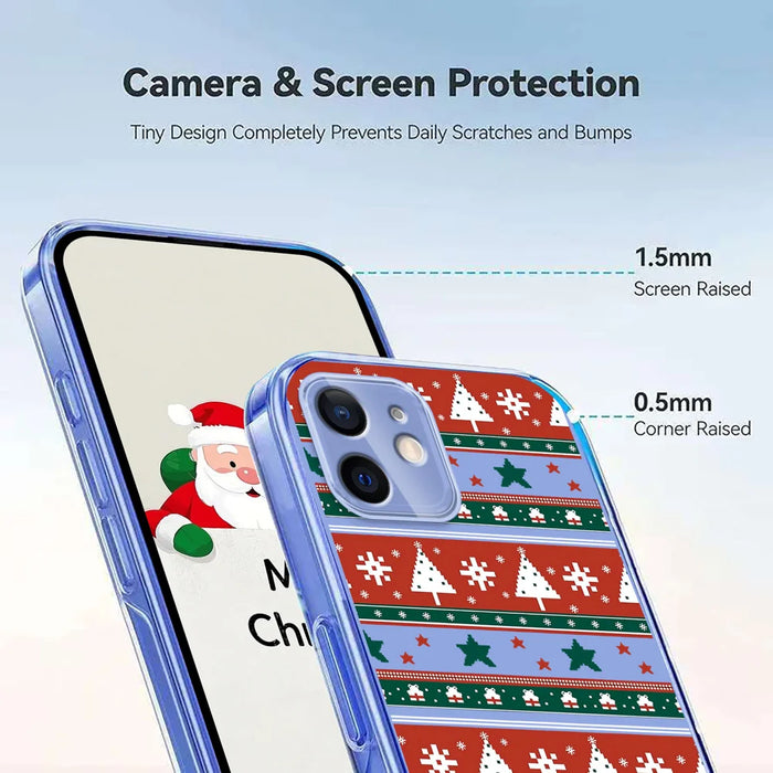 For iPhone 11 Case Christmas Themed Pattern Printing TPU Phone Back Cover - Christmas Ribbons - 4