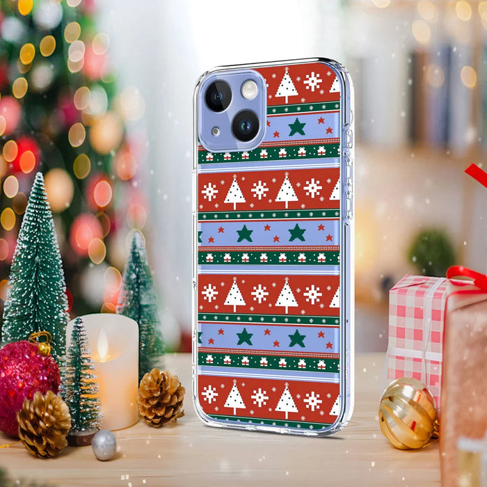 For iPhone 13 6.1 inch / iPhone 14 Case Christmas Themed Pattern Printing TPU Phone Back Cover - Christmas Ribbons - 5
