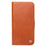 QIALINO For iPhone 14 Business Style Magnetic Closure Genuine Leather Flip Cover Wallet Stand Phone Case - Brown - 2
