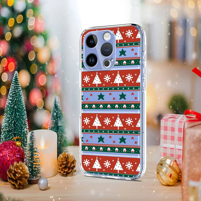 For iPhone 13 Pro Max 6.7 inch Case Christmas Themed Pattern Printing TPU Phone Back Cover - Christmas Ribbons - 5
