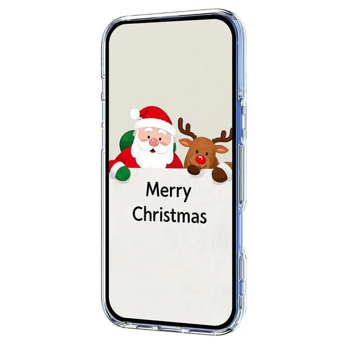 For iPhone 13 Pro Max 6.7 inch Case Christmas Themed Pattern Printing TPU Phone Back Cover - Christmas Ribbons - 7