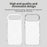 For iPhone Air Case Candy Color PC + TPU + PET Phone Cover Compatible with MagSafe - White - 4