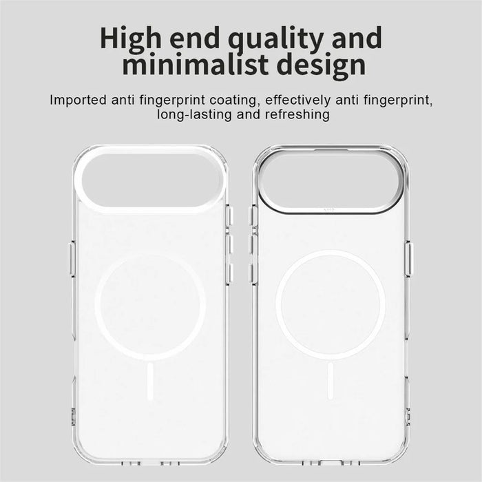 For iPhone Air Case Candy Color PC + TPU + PET Phone Cover Compatible with MagSafe - White - 4