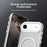 For iPhone Air Case Candy Color PC + TPU + PET Phone Cover Compatible with MagSafe - White - 7