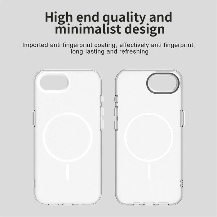 For iPhone 17e / 16e Case Candy Color PC + TPU + PET Phone Cover Compatible with MagSafe - White - 4