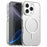 For iPhone 16 Pro Max Case Candy Color PC + TPU + PET Phone Cover Compatible with MagSafe - White - 1