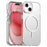 For iPhone 15 Case Candy Color PC + TPU + PET Phone Cover Compatible with MagSafe - White - 1
