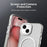For iPhone 15 Case Candy Color PC + TPU + PET Phone Cover Compatible with MagSafe - White - 7