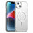 For iPhone 14 Case Candy Color PC + TPU + PET Phone Cover Compatible with MagSafe - White - 1